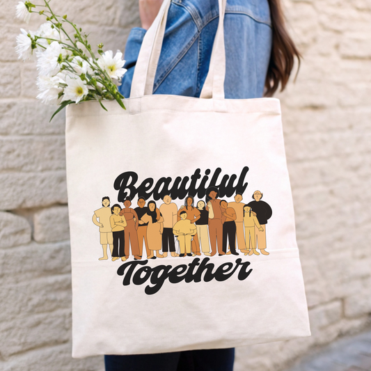 Beautiful Together Cotton Canvas Tote